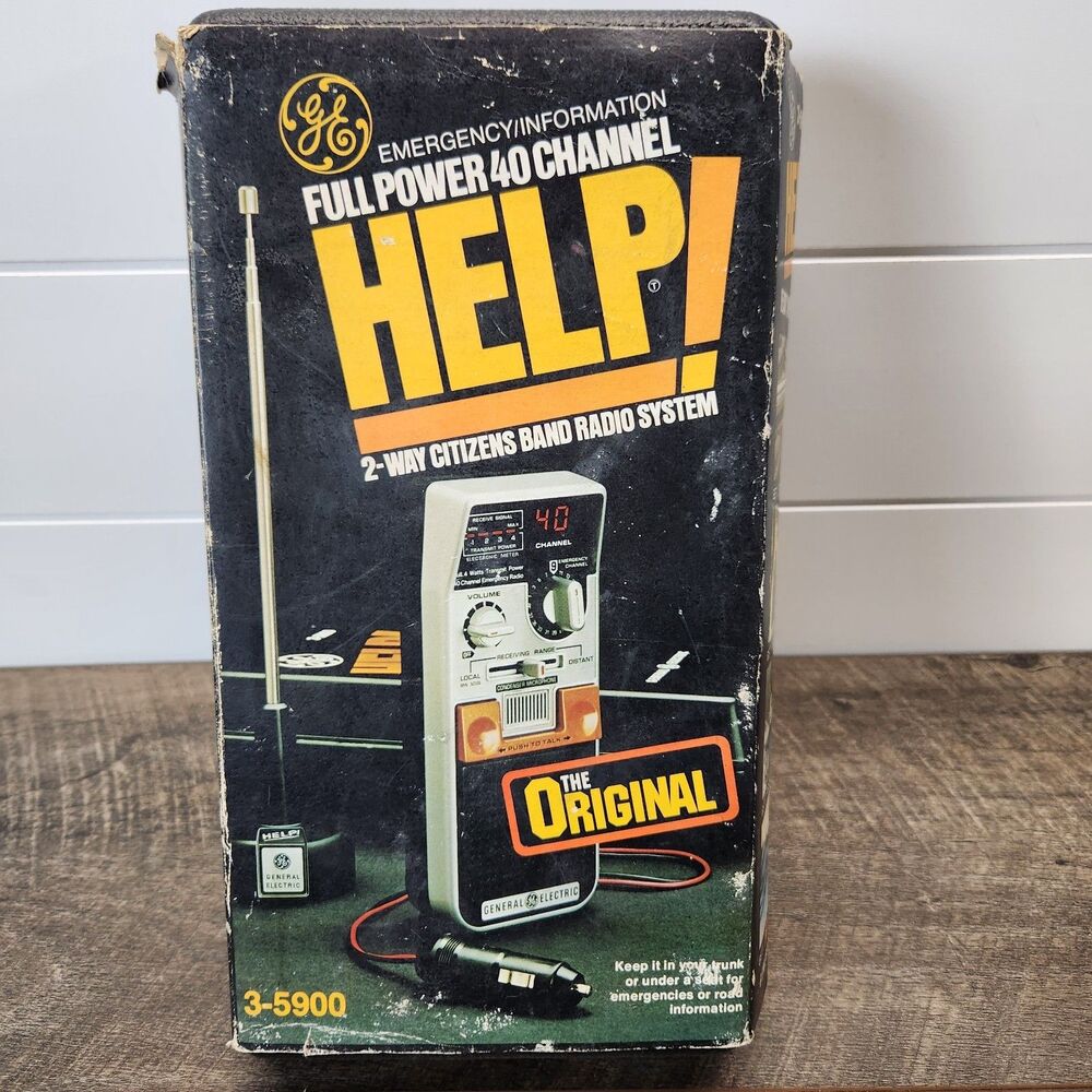 HELP!  GE Model 3-5900 Full Power 40 Channel 2-Way CB Radio New Open Box Vintage